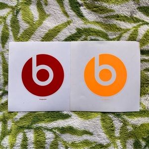 (2) Beats by Dr. Dre Stickers
